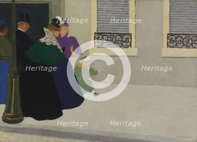 En promenade , c. 1895. Creator: Vallotton, Felix Edouard (1865-1925).