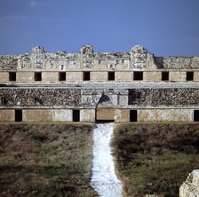 Exterior view of the House of the Nuns of Chichen Itza.