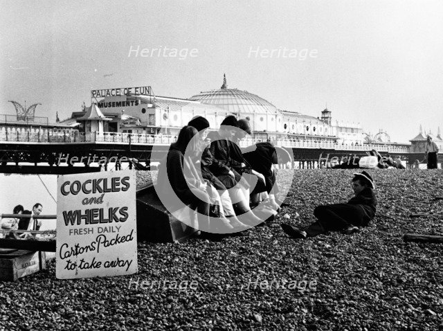 Brighton Beach, East Sussex, mid 1960s. Artist: Henry Grant