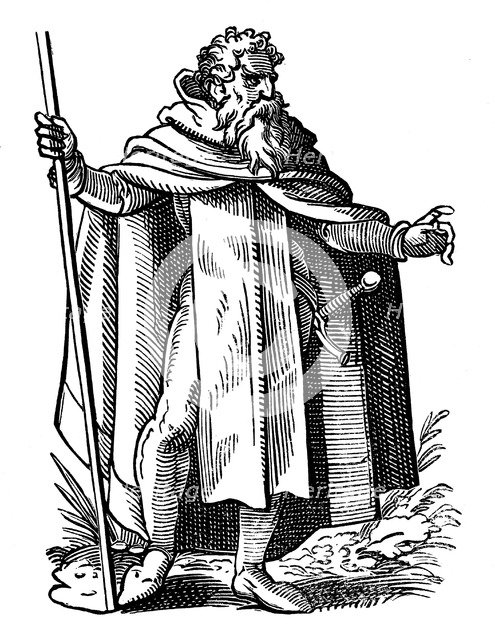 Knight of Malta from the order of St John of Jerusalem, 16th century. Artist: Jost Amman