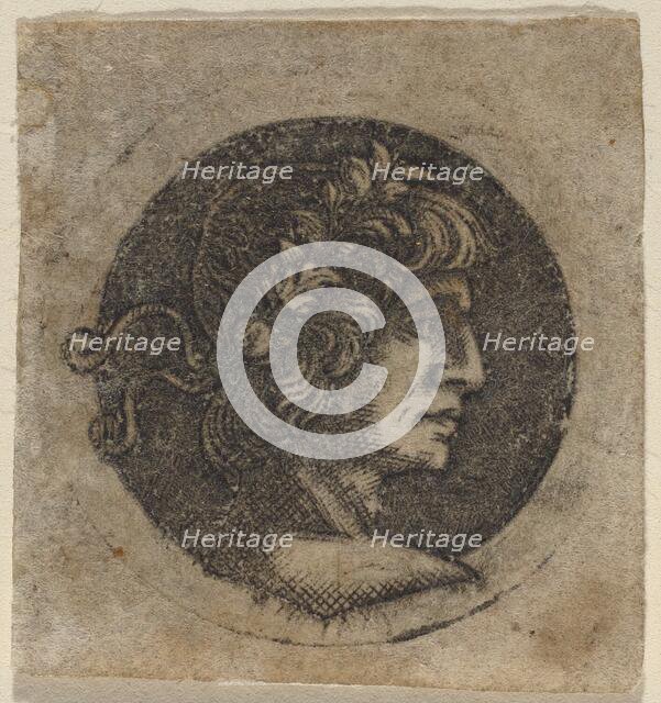 Head of a Roman Emperor, c. 1480/1510. Creator: Francia, Francesco, Circle of.