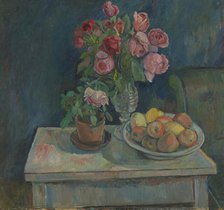 Apples and Roses, 1917. Creator: Oluf Wold-Torne.