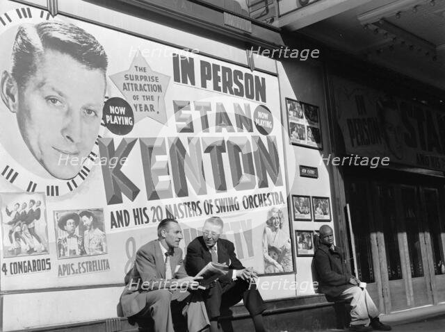 Portrait of Stan Kenton and Bob Gioga, 1947 or 1948. Creator: William Paul Gottlieb.