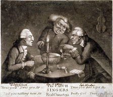 'The catch singers', 1775.  Artist: Anon