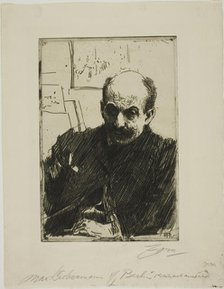 Max Liebermann, 1891. Creator: Anders Leonard Zorn.