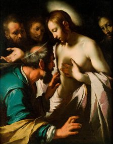 The Incredulity of Saint Thomas, c1620. Creator: Strozzi, Bernardo (1581-1644).
