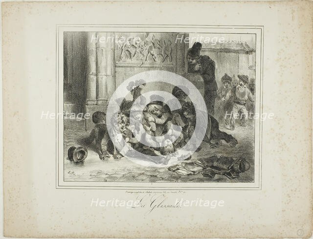 The Slide, 1827–28. Creator: Auguste Raffet.