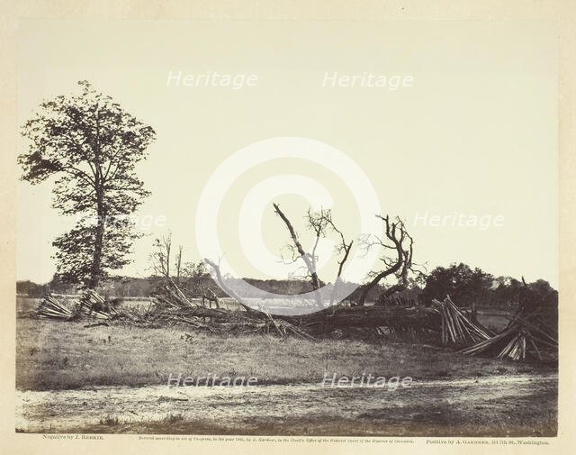 Extreme Line of Confederate Works, Cold Harbor, Virginia, April 1865. Creator: John Reekie.