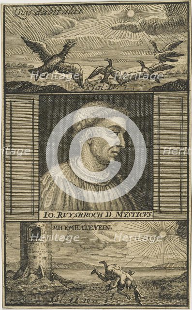 Jan van Ruusbroec (1293-1381) , 1711. Creator: Anonymous.