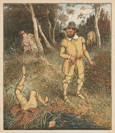 'And He That Was of Mildest Mood Did Slaye The Other There', c1880.  Creator: Randolph Caldecott.