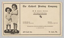Advertisement for the Cathrell Printing Company, ca. 1920. Creator: Cathrell Printing Company.