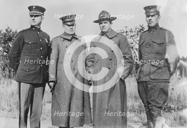 Maj. H.H. Kipp, Col. A.S. McLemore, Maj. W.H. Parker, and Capt. T.G. Sterrett, 10 Nov 1917. Creator: Bain News Service.