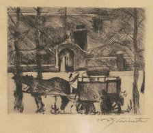 Milchwagen (Milk Wagon), 1916. Creator: Lovis Corinth.