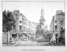 Nelson Street, Greenwich, London, c1830. Artist: W Bligh Barker