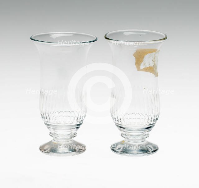 Two Flip Glasses, England, Late 18th century. Creator: Unknown.