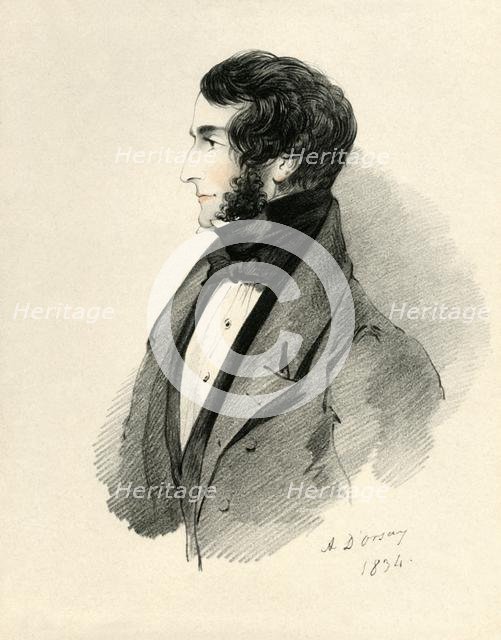 'Lt. Colonel John Lister', 1834. Creator: Alfred d'Orsay.