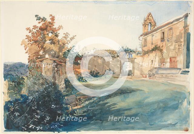 The Garden of San Miniato near Florence, 1845. Creator: John Ruskin.