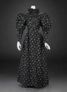 Dress (Bodice, Skirt, Petticoat), 1894-1896. Creator: Unknown.