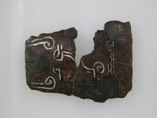 Belt Plate Fragment, Frankish, 4th-7th century. Creator: Unknown.