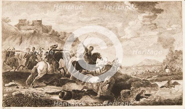 Battle Scene, c1770s. Creator: William Baillie.