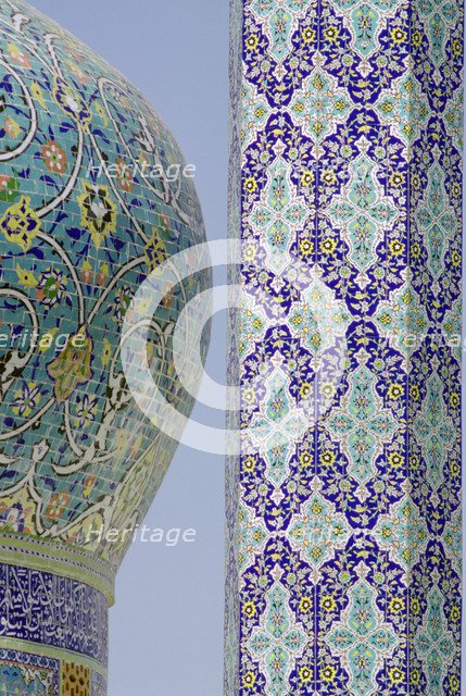 Tilework on the Al Bloushi Mosque, Jabriya, Kuwait. Artist: Tony Evans