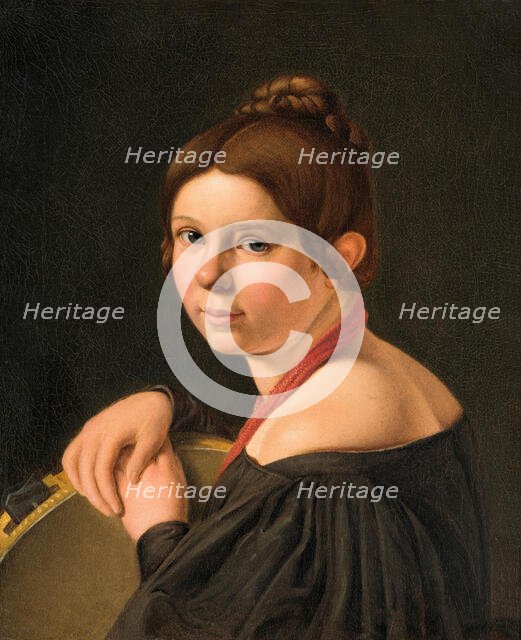 Copy after Albert Küchler: Mrs Marie Lehmann (1821-1849), née Puggaard, as an Italian..., c1840s. Creator: Unknown.