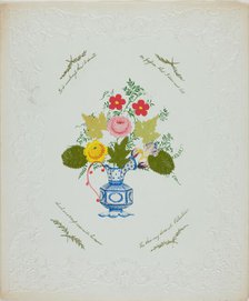 Is it Weakness thus to Dwell (valentine), c. 1850. Creator: George Kershaw.
