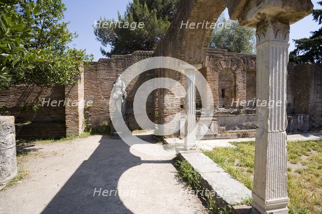 The House of Fortuna of the Grain Supply (Fortuna Annonaria), Ostia Antica, Italy. Artist: Samuel Magal