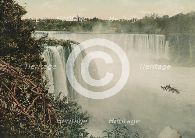 Niagara, Horseshoe Fall from Goat Island, c1898. Creator: Unknown.