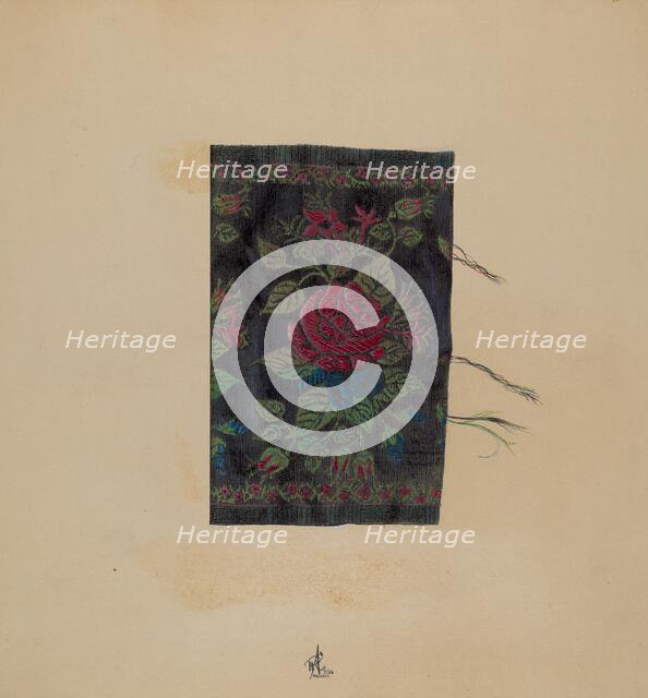 Economy Sample of Silk, 1938. Creator: Ralph Atkinson.