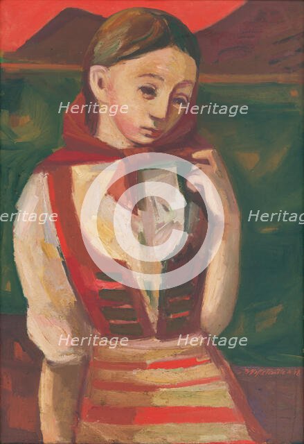 Girl from Detva, 1948. Creator: Bedrich Hoffstädter.