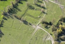 Medieval moat and settlement earthworks, Manor Farm, Great Kimble, Buckinghamshire, 2018. Creator: Historic England Staff Photographer.
