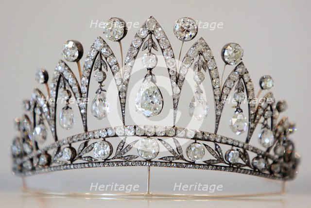 The Empress Josephine Tiara, c. 1890. Artist: Holmström, August (1829-1903)