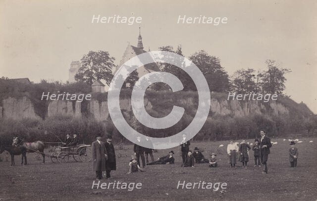 View of the structure and surroundings of Church of St James the Apostle, Optowiec, between 1900-10. Creator: Unknown.
