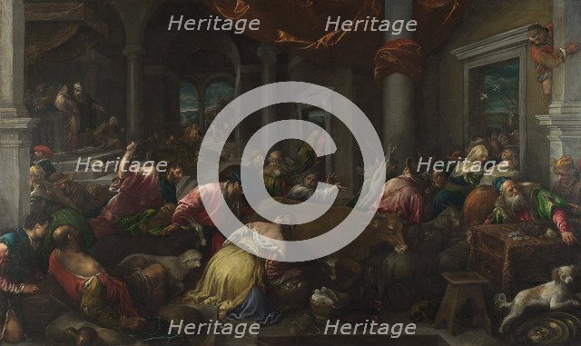 The Purification of the Temple, c. 1580. Artist: Bassano, Jacopo, il vecchio (ca. 1510-1592)