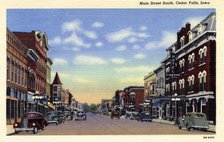 Main Street South, Cedar Falls, Iowa, USA, 1943. Artist: Unknown