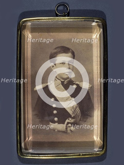 Portrait of the Tsarevich Nikolay Aleksandrovich of Russia (1868-1918), 1881.