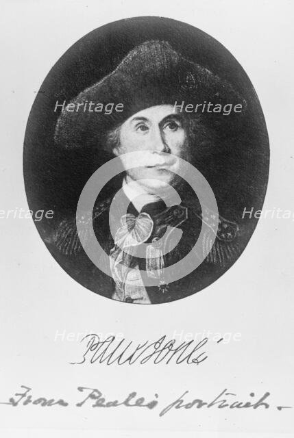 Jones, John Paul - Peale's Portrait, 1917. Creator: Harris & Ewing.