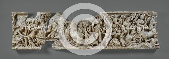 Front of a Sarcophagus with the Myth of Endymion, about A.D. 210. Creator: Unknown.