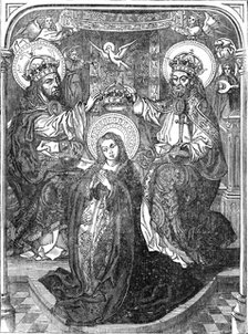 "The Coronation of the Virgin" by a German artist of the sixteenth century, 1854. Creator: Unknown.