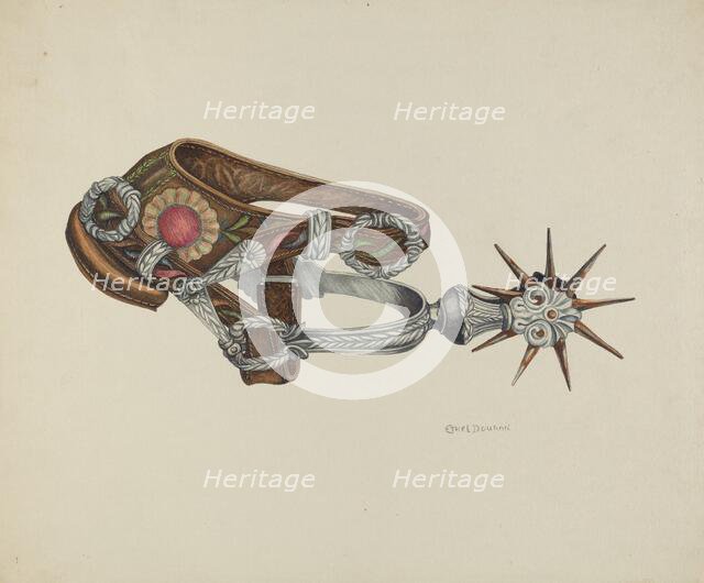 Woman's Spur, c. 1940. Creator: Ethel Dougan.