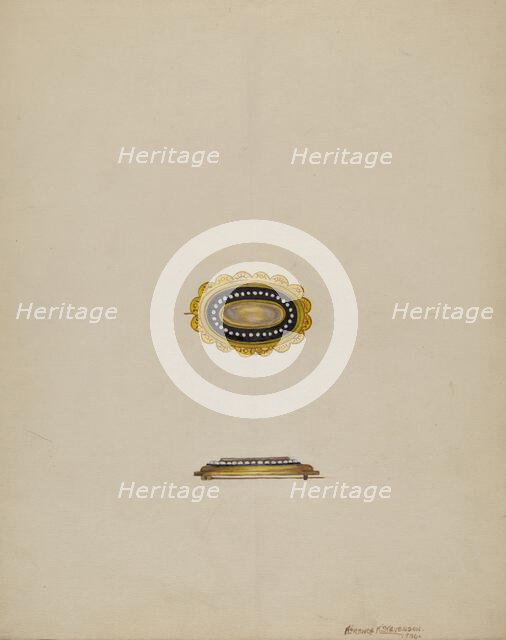 Brooch, 1936. Creator: Florence Stevenson.