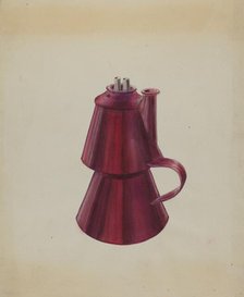 Petticoat Lamp, c. 1936. Creator: William Kerby.