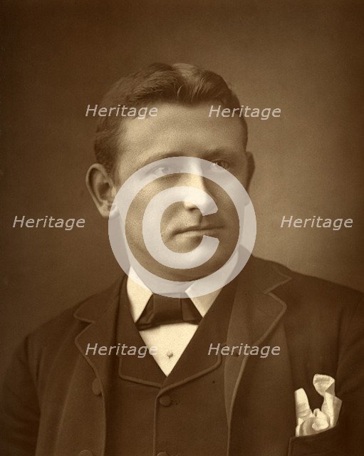 Austin Brereton, British author, 1886. Artist: Barraud