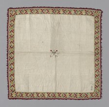 Handkerchief, Italy, 1676. Creator: Unknown.