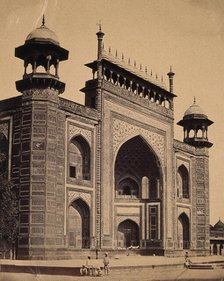 Agra, India: a large ornate building, c1858. Creator: Felice Beato.