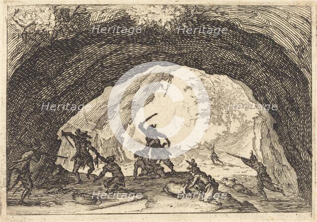 Soldiers Attacking Robbers, c. 1617. Creator: Jacques Callot.