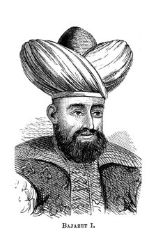 Bayezid I (d1403), Sultan of the Ottoman empire from 1389. Artist: Unknown