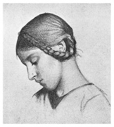 Study for 'St Elizabeth of Hungary', c1895 (1901). Artist: Unknown