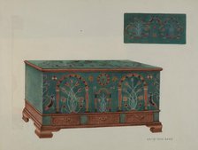 Pa. German Chest, c. 1939. Creator: Betty Jean Davis.